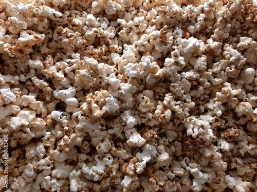 Delicious Salty Popcorn for Background or Texture