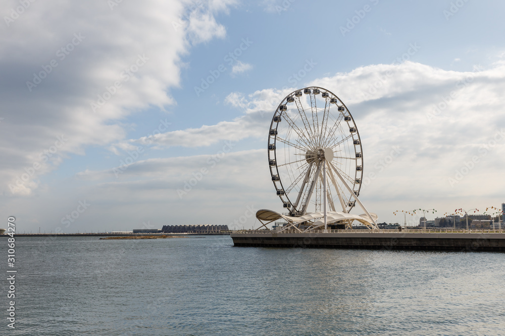 Baku Ferris Wheel also known as the Baku Eye is a Ferris wheel on Baku Boulevard, azerbaijan