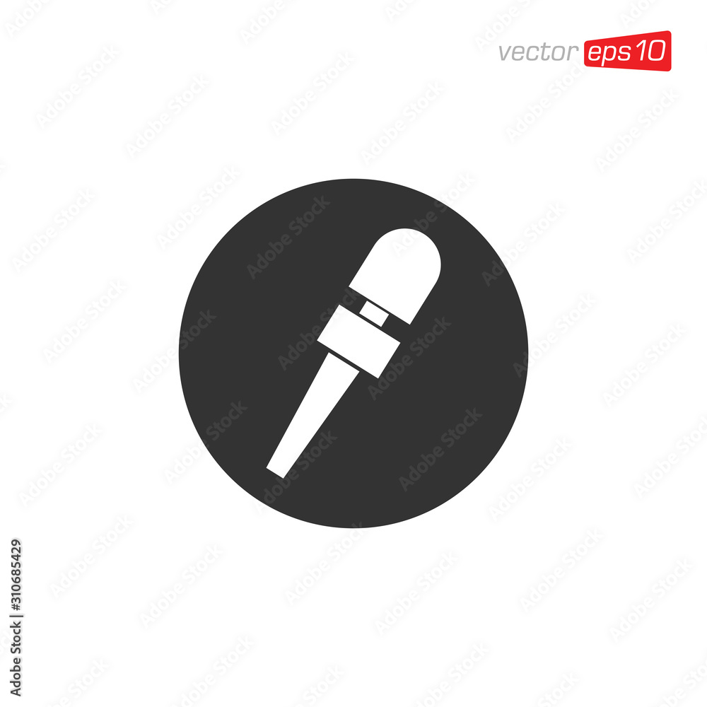 Microphone Icon Design Vector Template Microphone Icon Design Vector Template