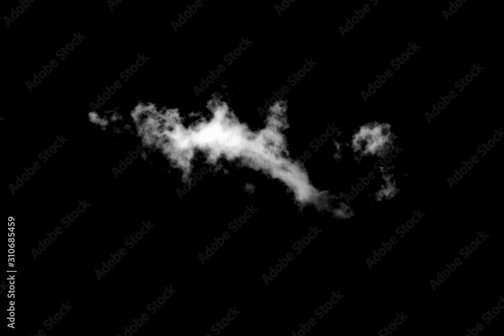 Fototapeta premium White cloud with black background