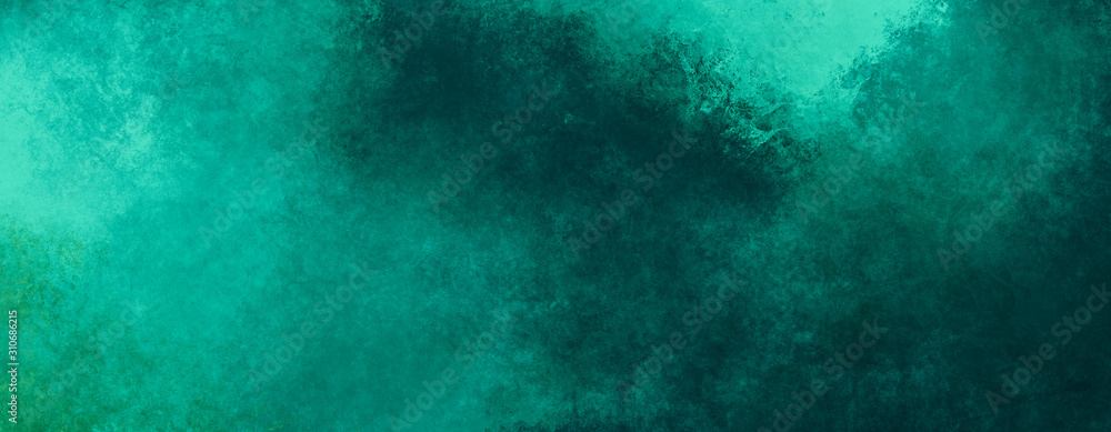 Green background texture Abstract modern painting . Painted textured  paper , canvas , wall . 