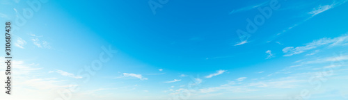 Small clouds and blue sky in California