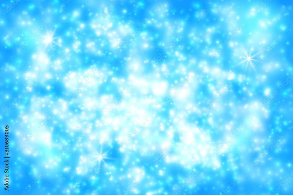Blue shiny magic background