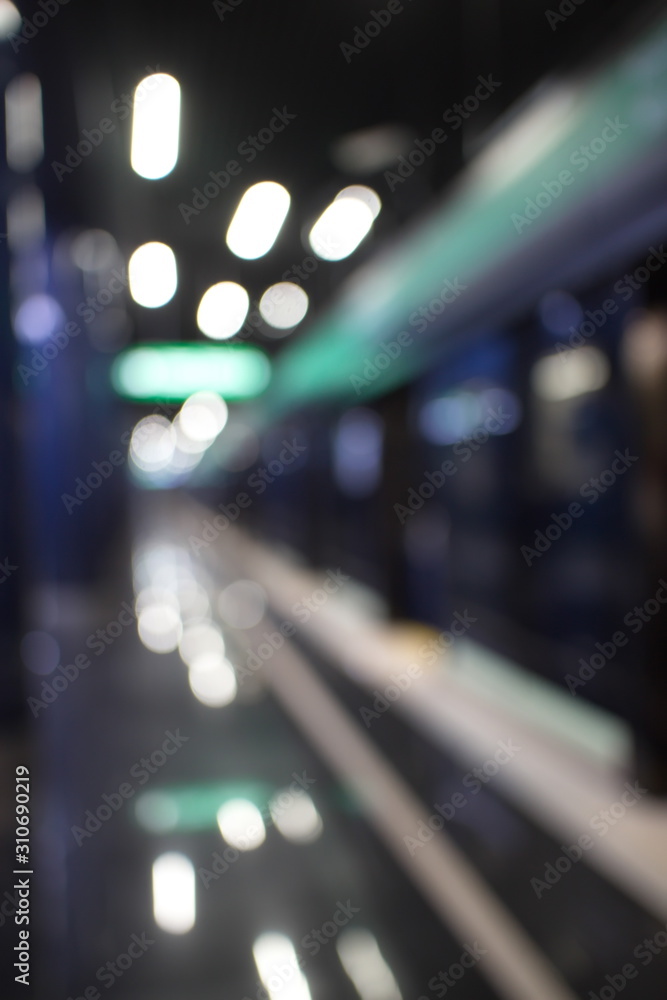 Blurry city lights in winter evening Blurry city lights in winter evening