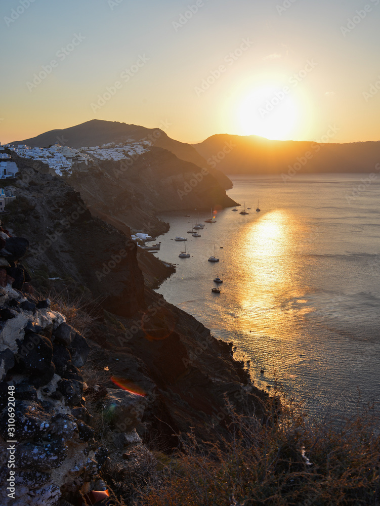 Landscape of Santorini Island, Greece