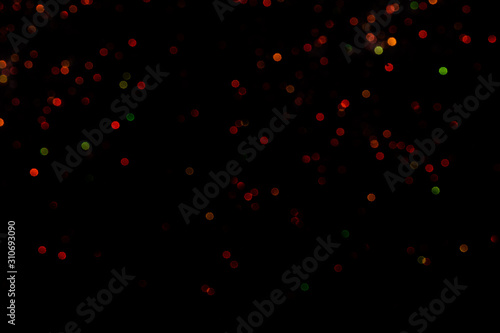 glitter lights on black background