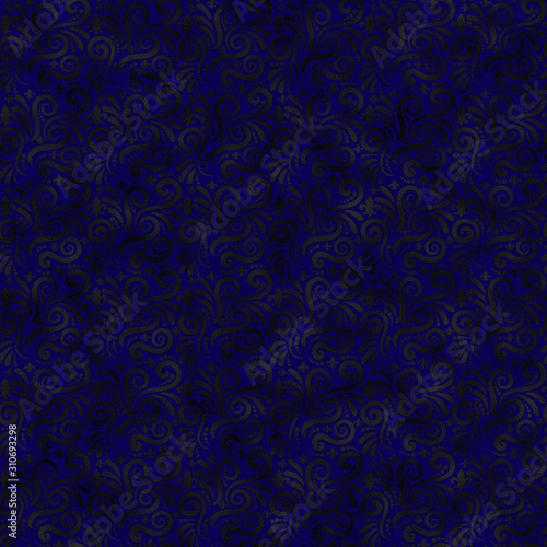 Fleur De Lis Seamless Pattern - Foil repeating pattern design on lightly textured background
