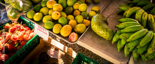 fresh produce at a market in Hawaii photo