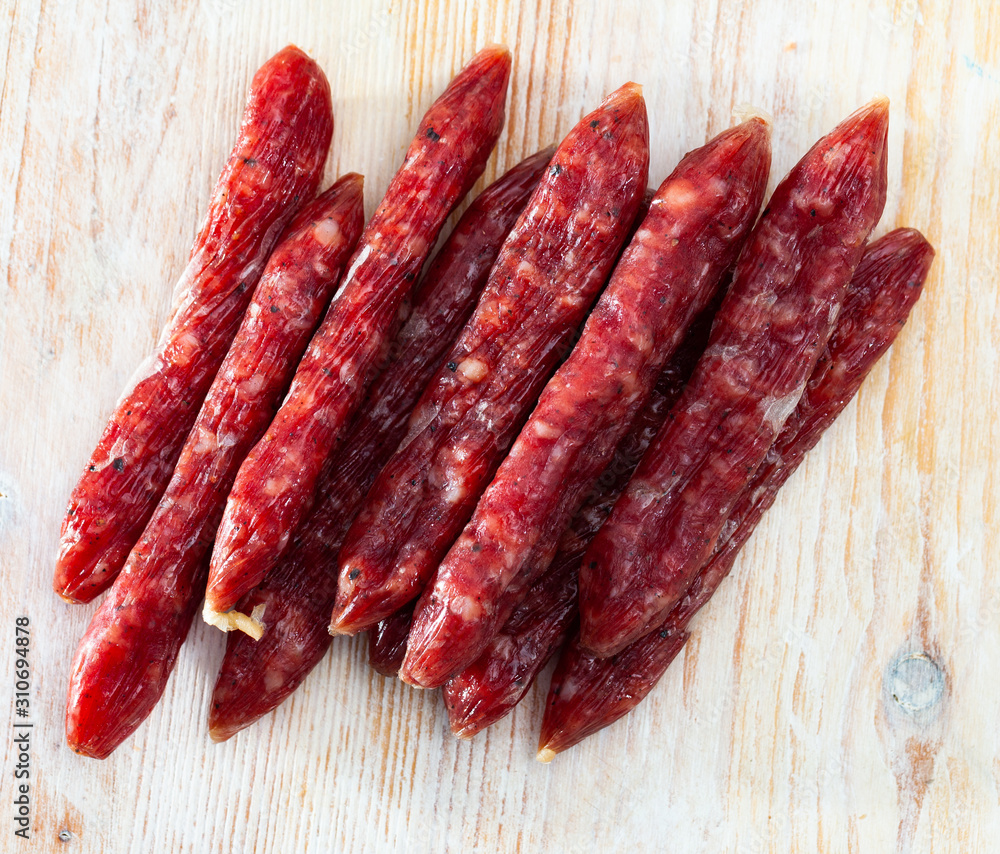 Dry-cured Secallona sausages