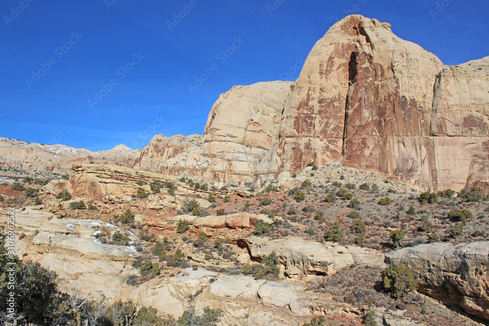 Capitol Reef National Park, Utah, in winter Capitol Reef National Park, Utah, in winter