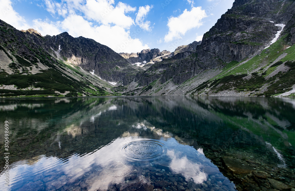 Tatra lake in summer