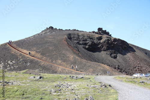 Saxhóll volcanic crater, Iceland
