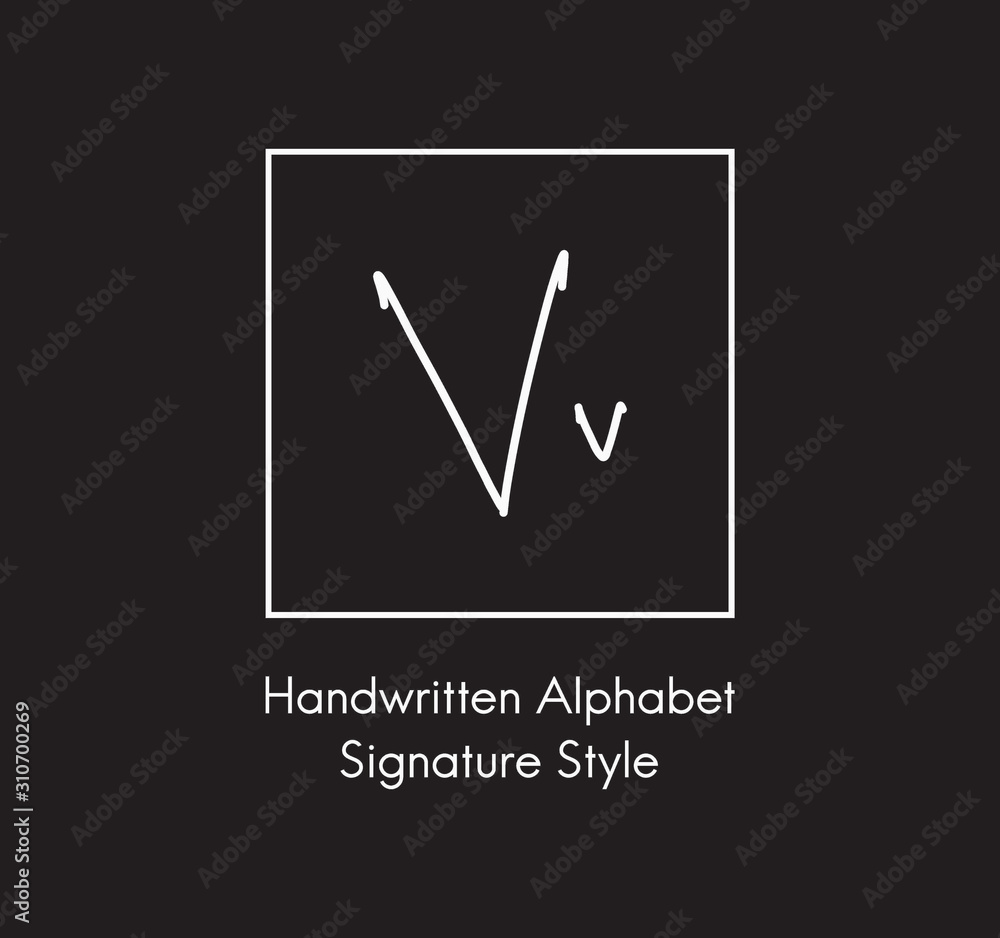 Letter  Alphabet Signature Style Handwritten Calligraphy