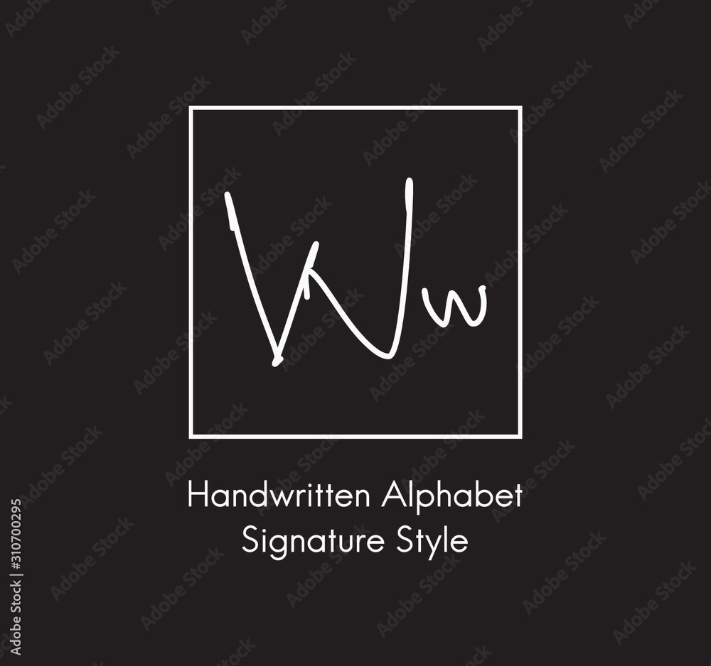 Letter  Alphabet Signature Style Handwritten Calligraphy