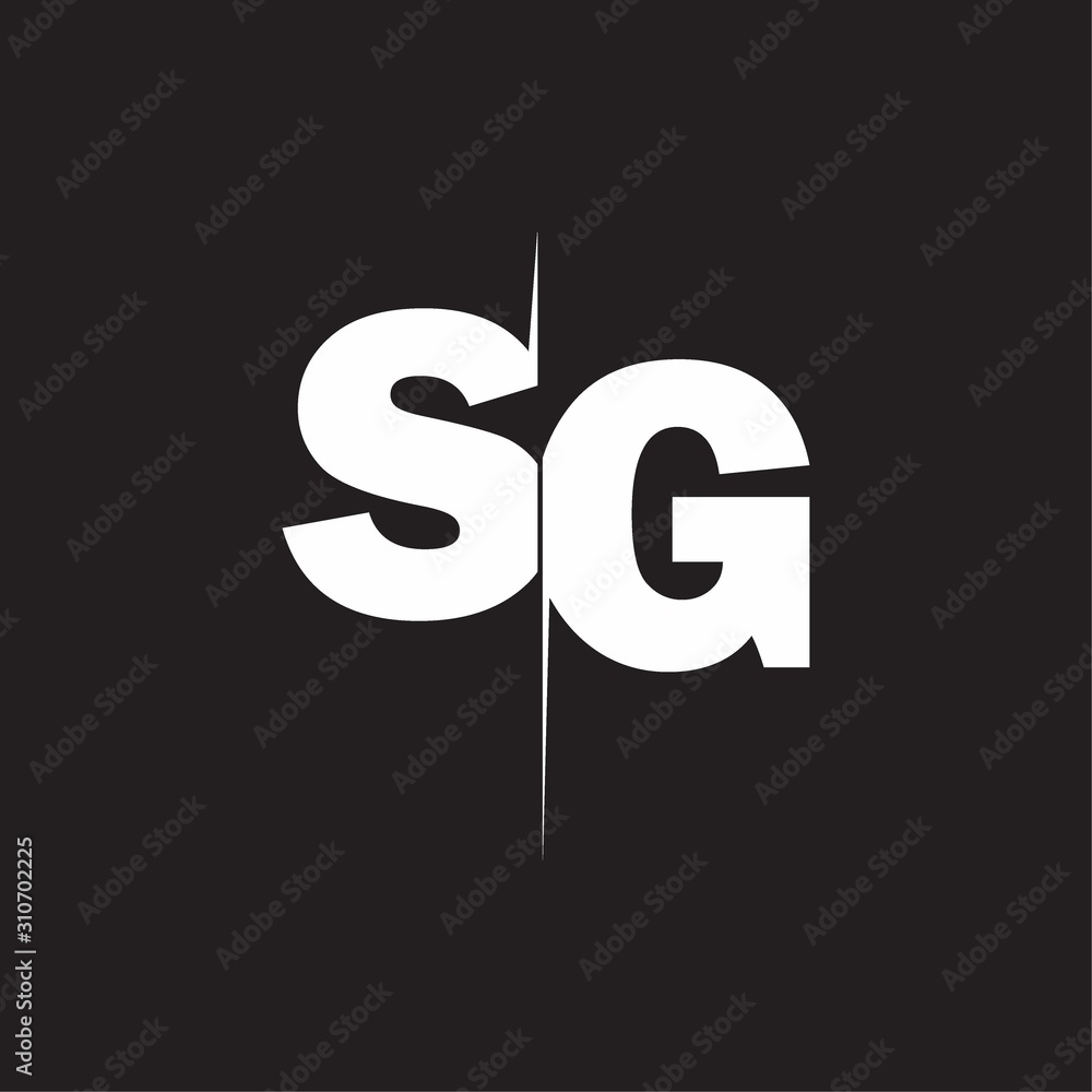 Modern Sophisticated Letter Sg Initial Design Stock Vector (Royalty Free)  2191898953 | Shutterstock