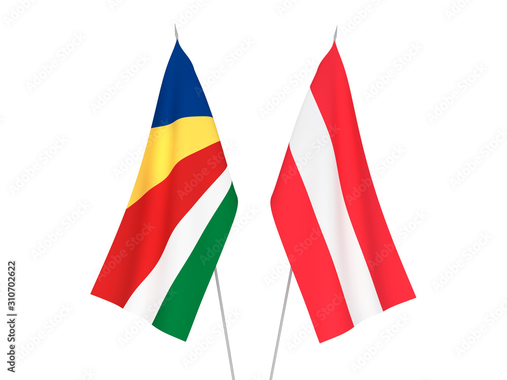 Seychelles and Austria flags