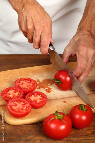 Making Slow Roasted Tomatoes