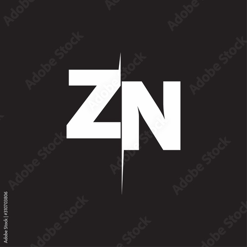 ZN Logo Letters black background