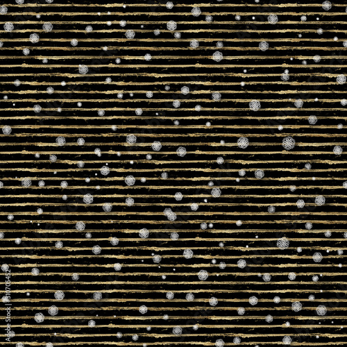 Christmas gold seamless pat...