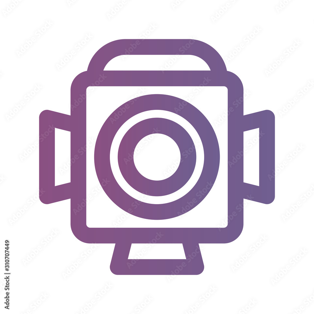 Icon light in Lineal Gradient style. vector illustration and editable stroke. Isolated on white background. Icon light in Lineal Gradient style. vector illustration and editable stroke. Isolated on white background.