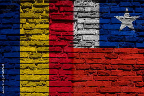 chad, global, sign, traditional, celebration, democracy, destinations, international, background, banner, brick, chile, chile flag, country, culture, flag, material, nation, national, object, old, out