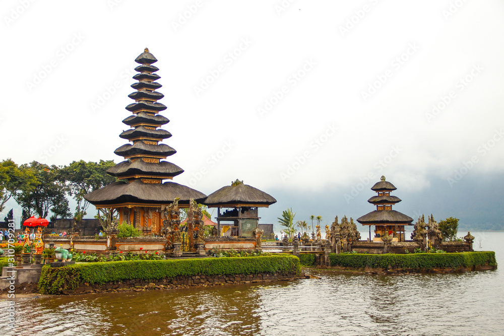 Bratan Temple in the water, Bali. Indonesia