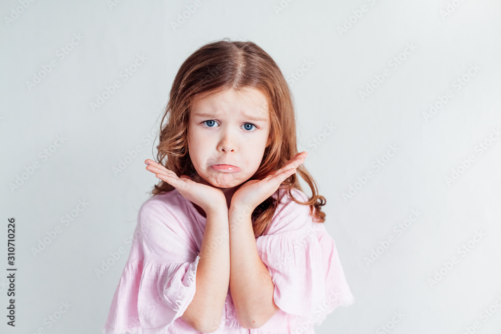 Portrait of beautiful fashionable little girl posing Portrait of beautiful fashionable little girl posing