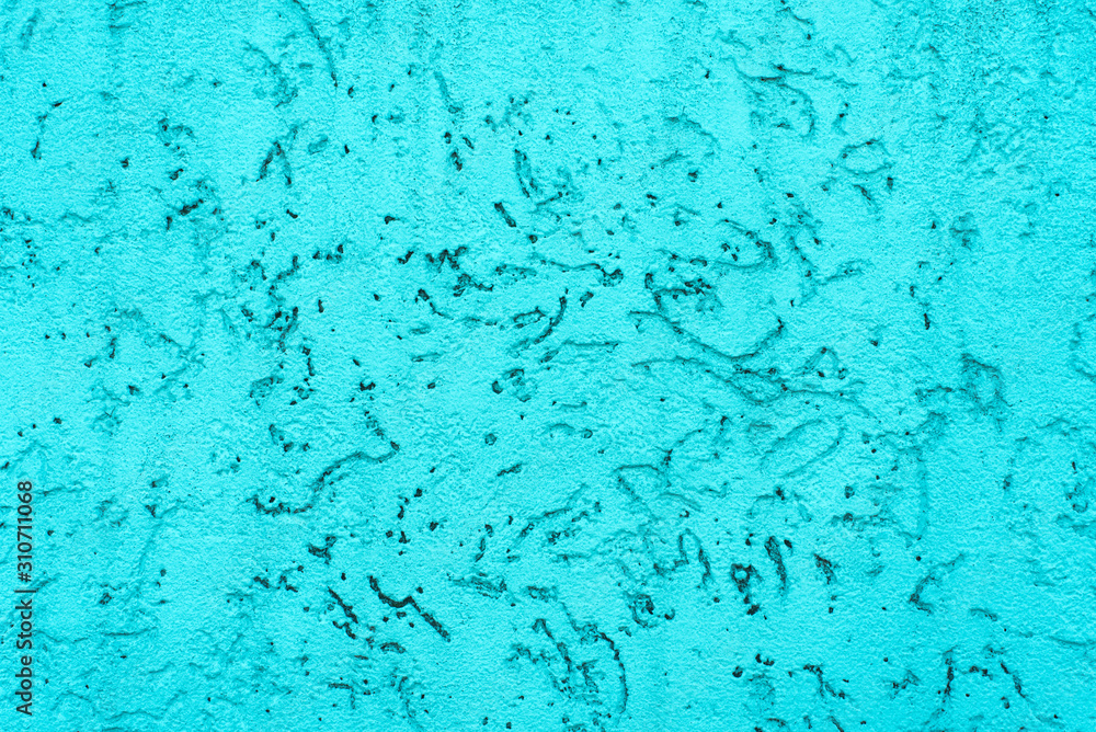 embossed turquoise texture with splashes