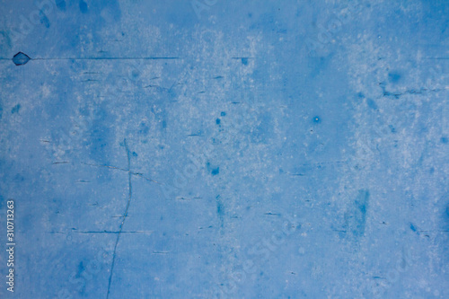 Weathered light blue painted metal 