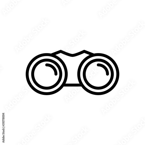 Binocular icon trendy design template