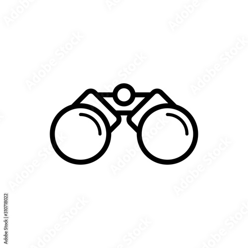 Binocular icon trendy design template