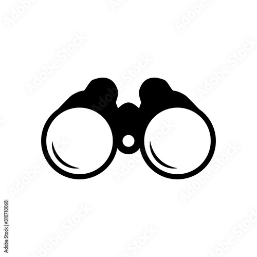 Binocular icon trendy design template