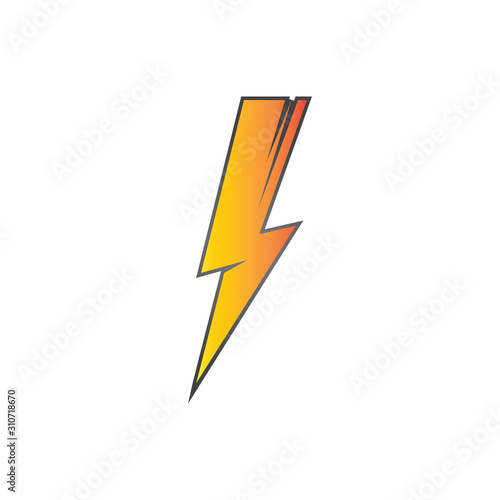 Free Download lightning thunderbolt electricity logo design template - GFXLoad