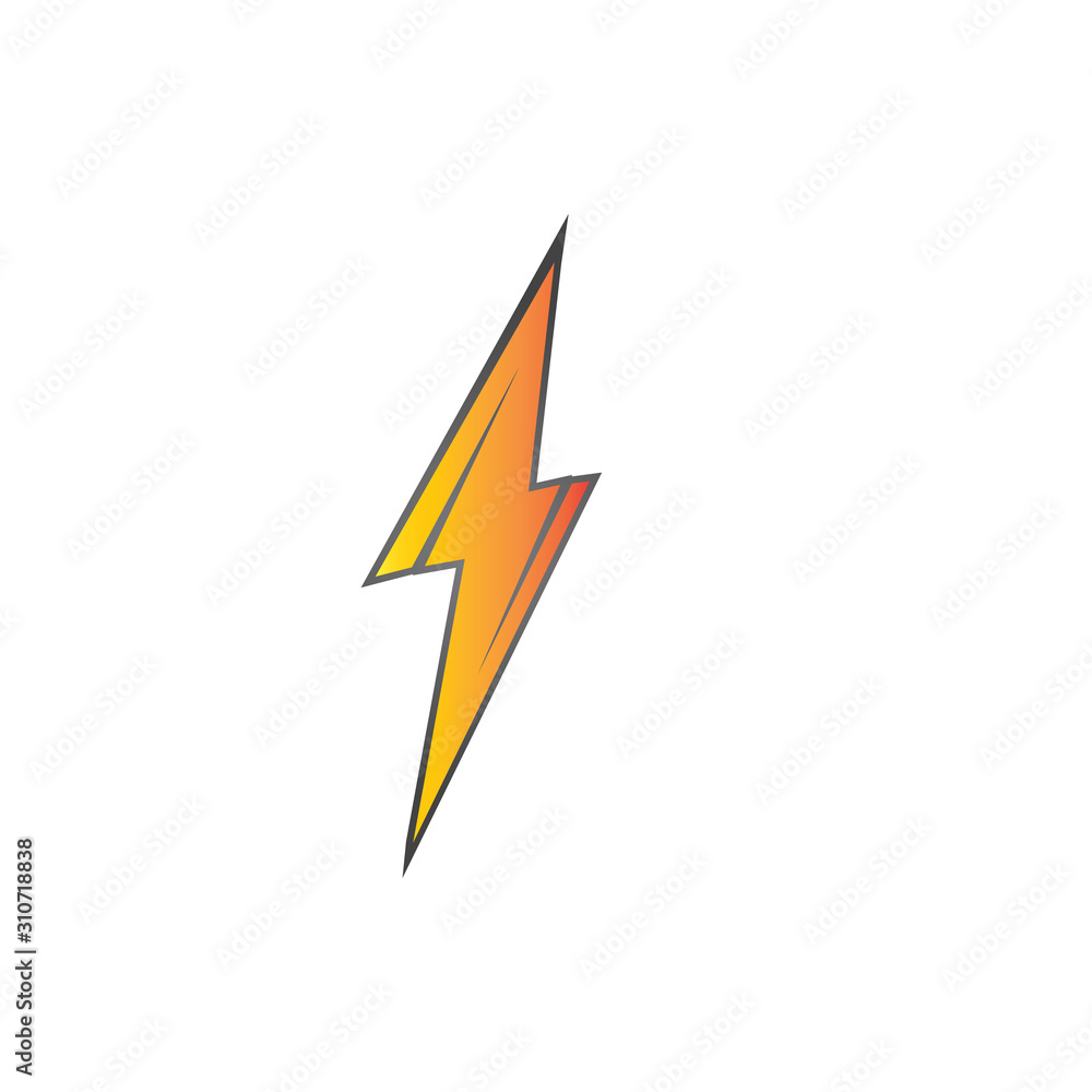 lightning thunderbolt electricity logo design template lightning thunderbolt electricity logo design template