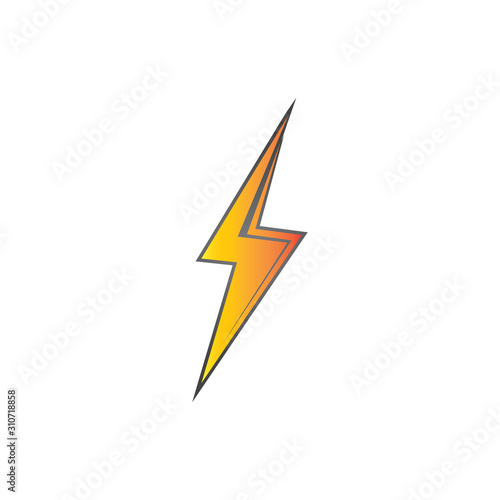 Free Download lightning thunderbolt electricity logo design template - GFXLoad