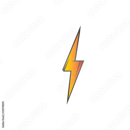 Free Download lightning thunderbolt electricity logo design template - GFXLoad