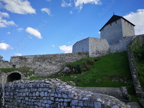 castle medieval fortress ottomann empire dvorac tvrdzava tešanj city  photo