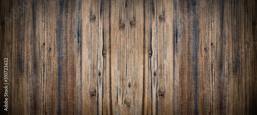 old brown aged rustic wooden texture - wood background panorama banner long