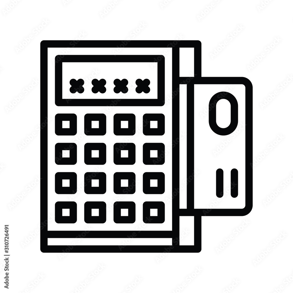 ATM machine and credit or debit card vector in lineal style ATM machine and credit or debit card vector in lineal style