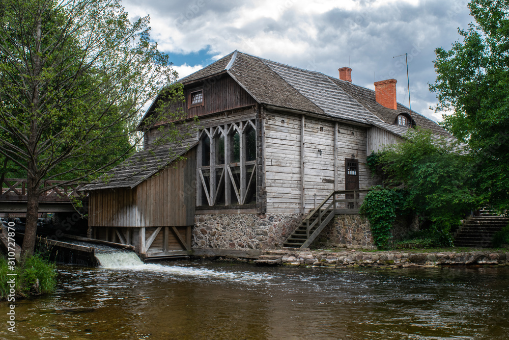 Ginuciai Watermill in Aukstaitija National Park, Lithuania