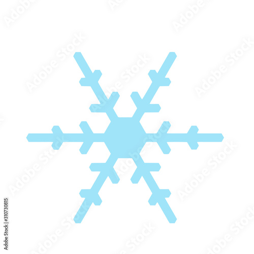 Vector snowflake icon. illustration for web