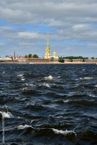View of the Peter and Paul Cathedral in St. Petersburg