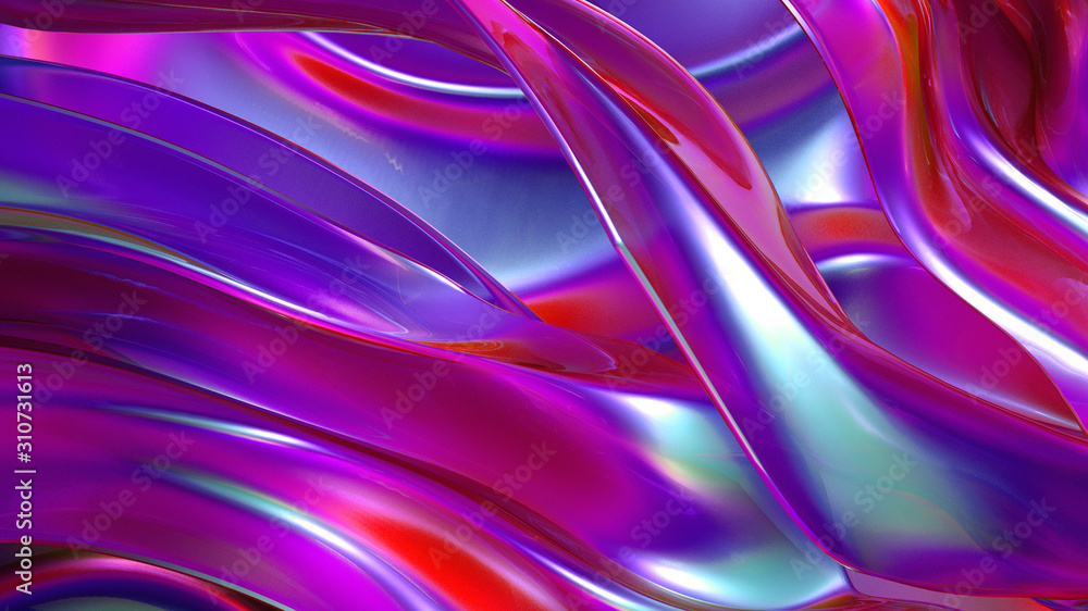 Fototapeta premium Abstract colorful background. 3d illustration, 3d rendering.