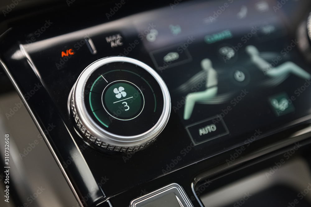 Air flow regulator in a car. Air flow regulator in a car.