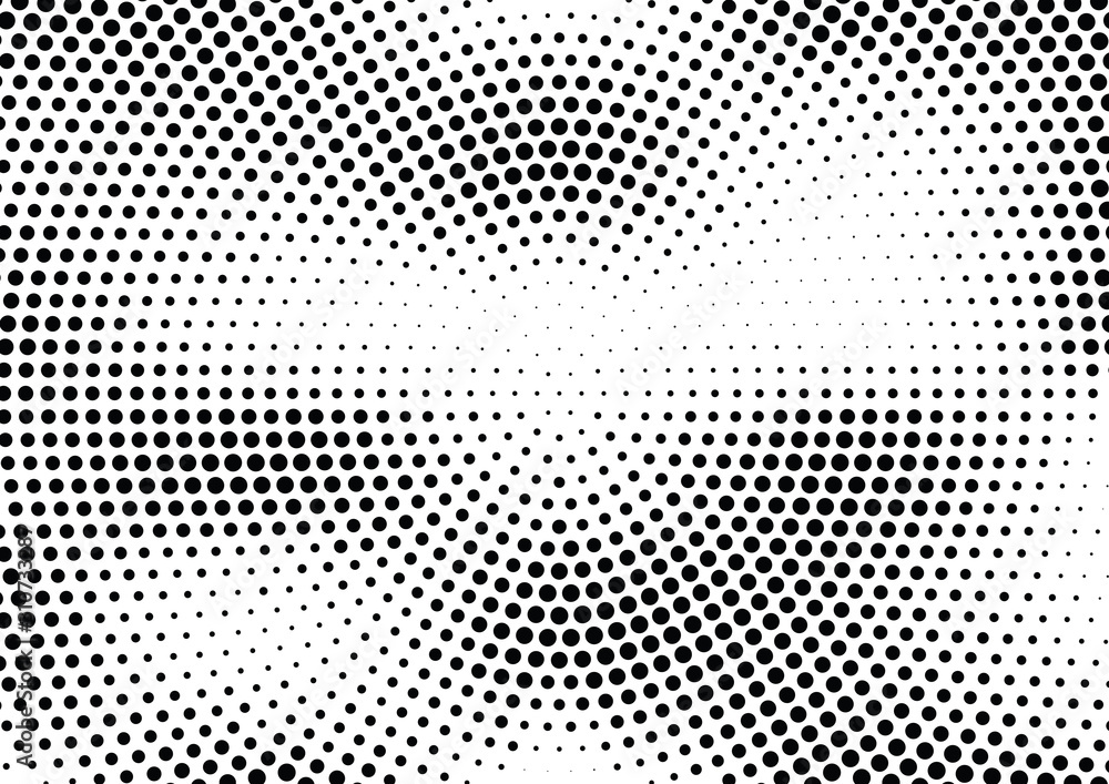 Abstract halftone dotted background. Monochrome pattern with dot and circles.  Vector modern futuristic texture for posters, sites, business cards, cover postcards, interior design, labels, stickers.