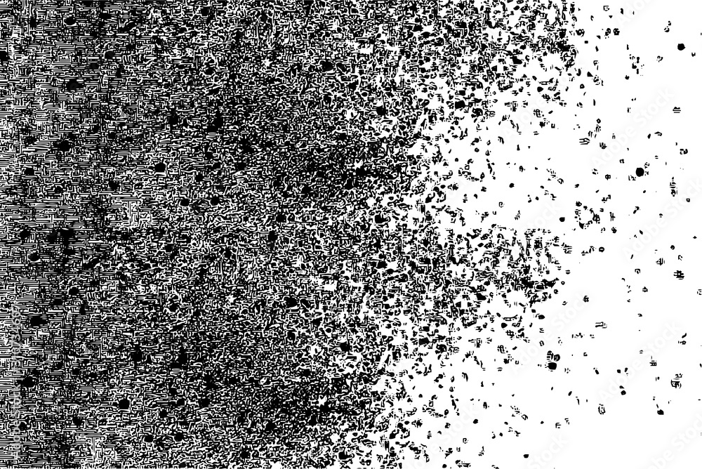 Rough black and white texture vector. Distressed overlay texture. Grunge background. Abstract textured effect. Vector Illustration. Black isolated on white background. EPS10.