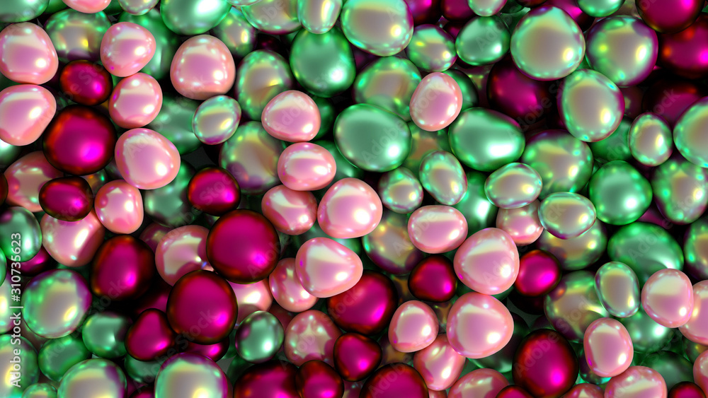 Beautiful background with beads, particles and simulation. 3d illustration, 3d rendering. Beautiful background with beads, particles and simulation. 3d illustration, 3d rendering.