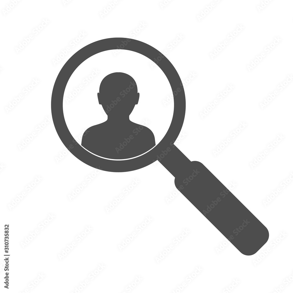 Search for employees and job, business, human resource. Looking for talent. Search man vector icon. Search for employees and job, business, human resource. Looking for talent. Search man vector icon.
