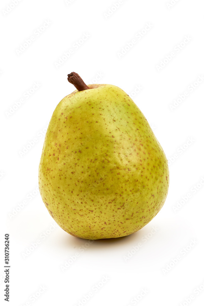 Fresh juicy pears, isolated on white background