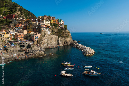 Beautiful landscape photography of the coastal area of Cinque Terre, Italy. 